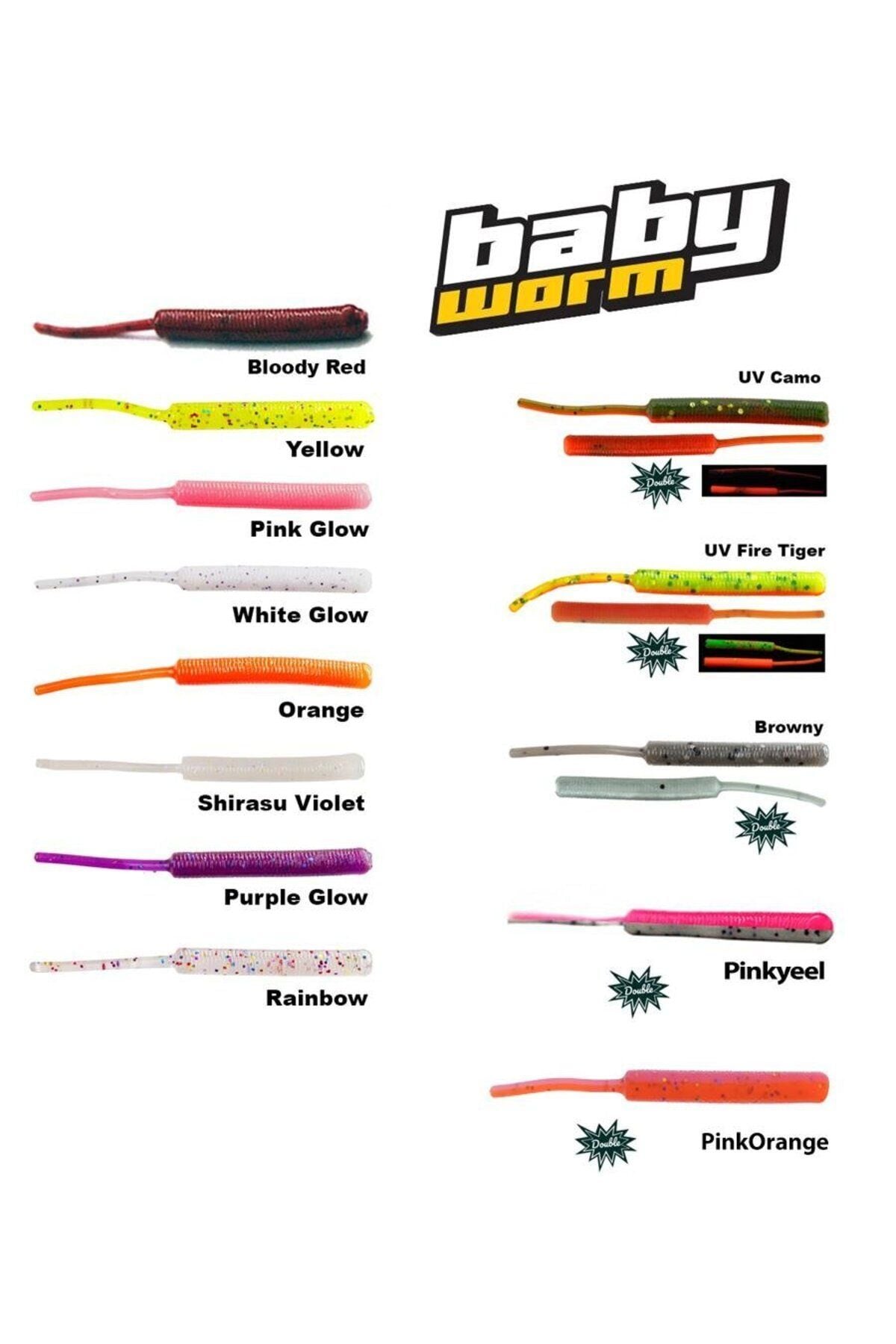 Baby Worm 5,2cm Floating LRF Silikonu Bloody Red