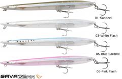 Savage gear Sandeel Surf Walker 125 10 gr Suni Yem 03-White Flash