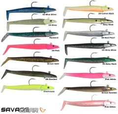 Savage gear Sandeel 12.5 cm 23 gr 2+1 Adet Suni Yem Dirty Silver