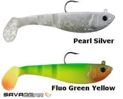 Savage gear Soft 4Play Shad 7.2 cm 8 gr 3 Adet Suni Yem Pearl Silver