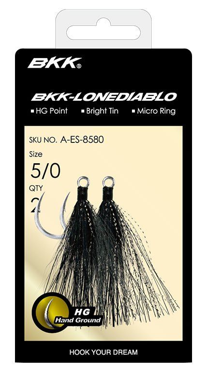BKK Lone Diablo BT- Black Bucktail İğne 4/0