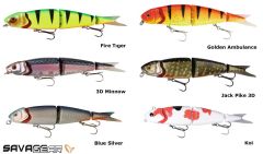 Savage gear 4play Herring Swim&Jerk 13cm 21g Suni Yem Jack Pike 3D