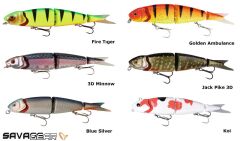 Savage gear 4play Herring Swim&Jerk 13cm 21g Suni Yem Jack Pike 3D