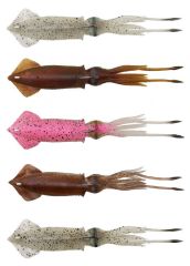 Savage gear 3D TPE Swim Squid 95mm 10g 2 Adet Suni Yem Brown UV