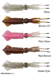 Savage gear 3D TPE Swim Squid 95mm 10g 2 Adet Suni Yem Glow