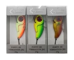Captain 3610 Poppy 3D Metal Vibrasyon 17gr Jig Suni Yem