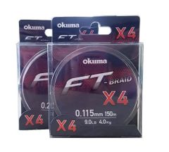 Okuma Ft-*4 Braided Line 150 mt Grey Örgü İp 0,205mm