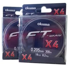 Okuma Ft-*4 Braided Line 300 mt Grey Örgü İp 0,165mm