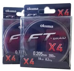 Okuma Ft-*4 Braided Line 300 mt Grey Örgü İp 0,280mm