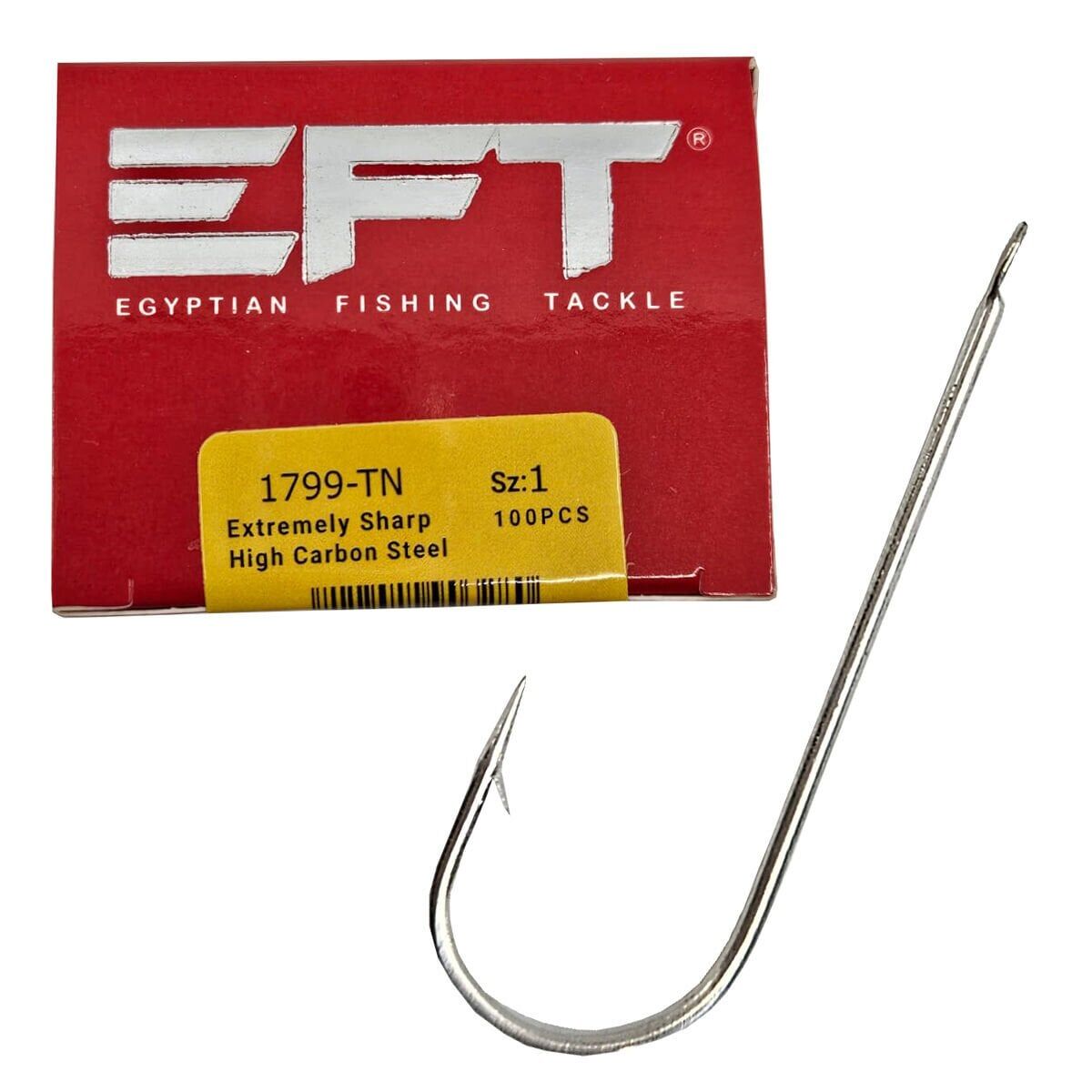 EFT Hook 1799 Beyaz Düz İğne 100 Adet 3