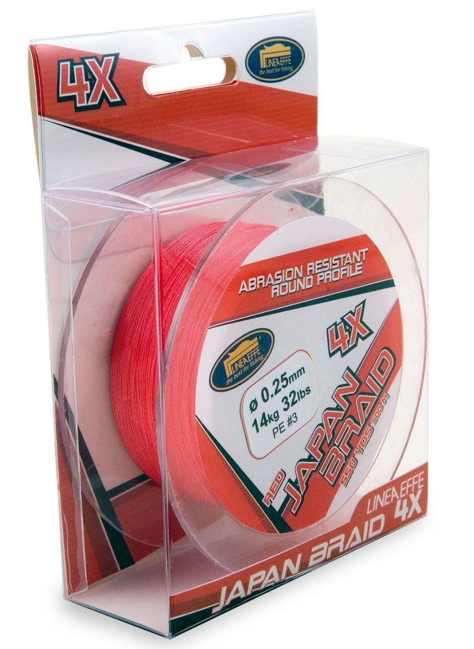 Lineaeffe Japon Braid Red 400 mt 4 Örgü İp 0,22mm