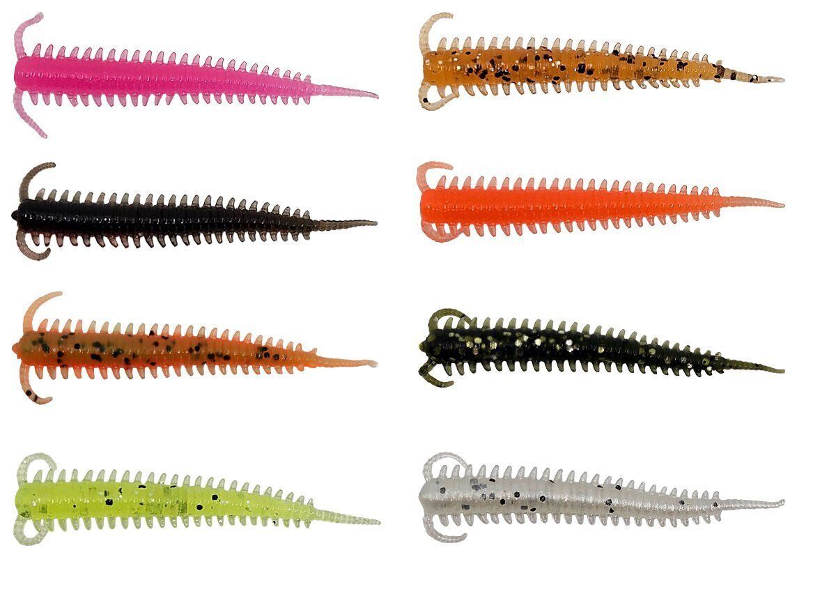 Kendo Silicones Worm 5cm 10 Adet Yellow