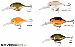 Savage gear 3D Crucian Crank 3,4 cm 3,4 gr SR DR Suni Yem Black