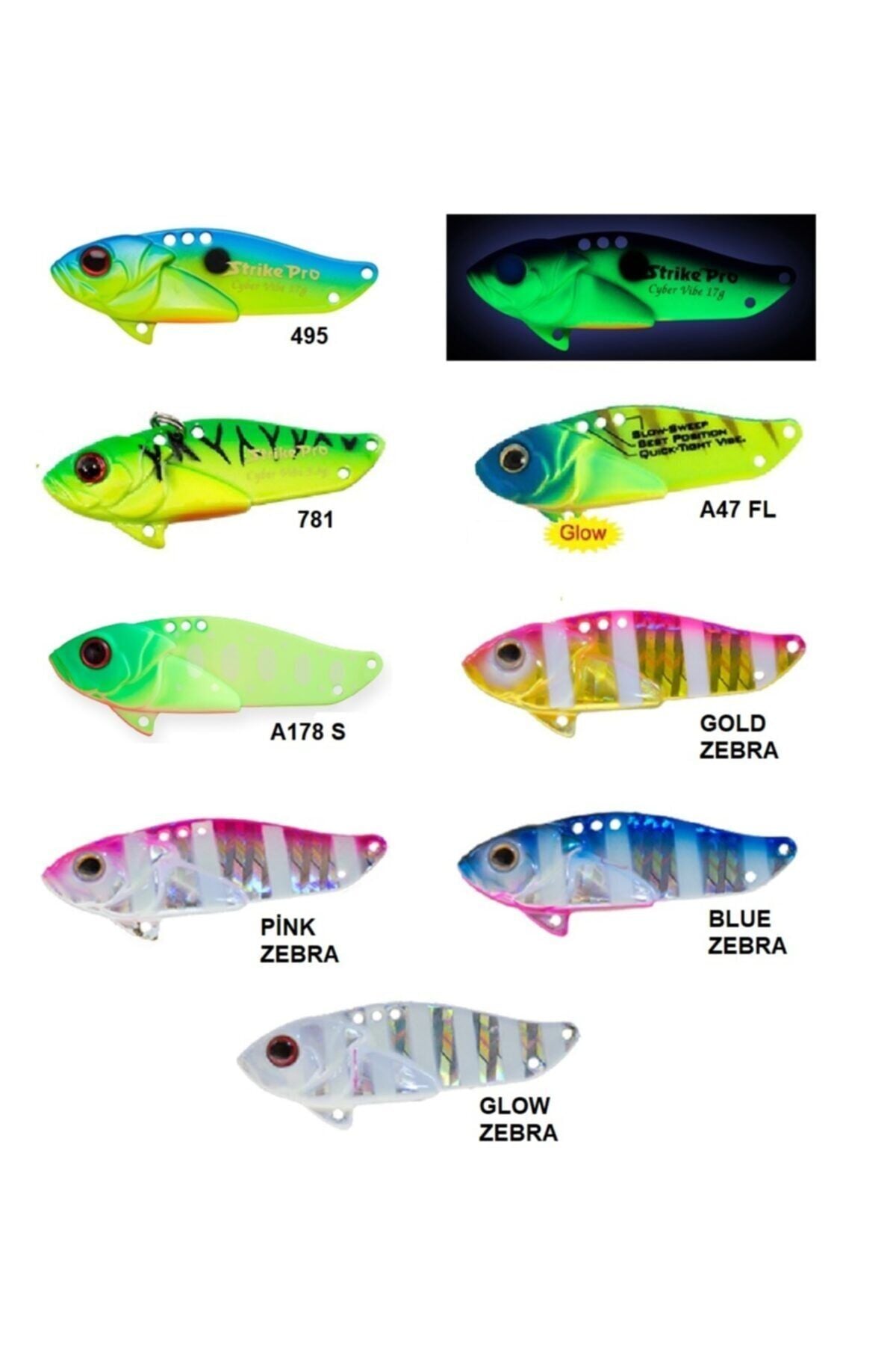 Strike Pro JG005D Cyber Vibe 55 Serisi Jig Yem 495
