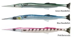 Savage gear Lıne Thru Needlefish Pulsetail 2+1  30cm 85gr Suni Yem Green Needlefish