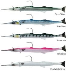 Savage gear Needlefish Pulsetail 2+1 23 cm 55g Suni Yem Green Silver