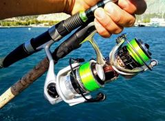 Okuma X-PE Dynema 8 Kat 250 mt Green Örgü İp Okuma X-PE Dynema 8 Örgü 250 mt 0,30 Green Misina