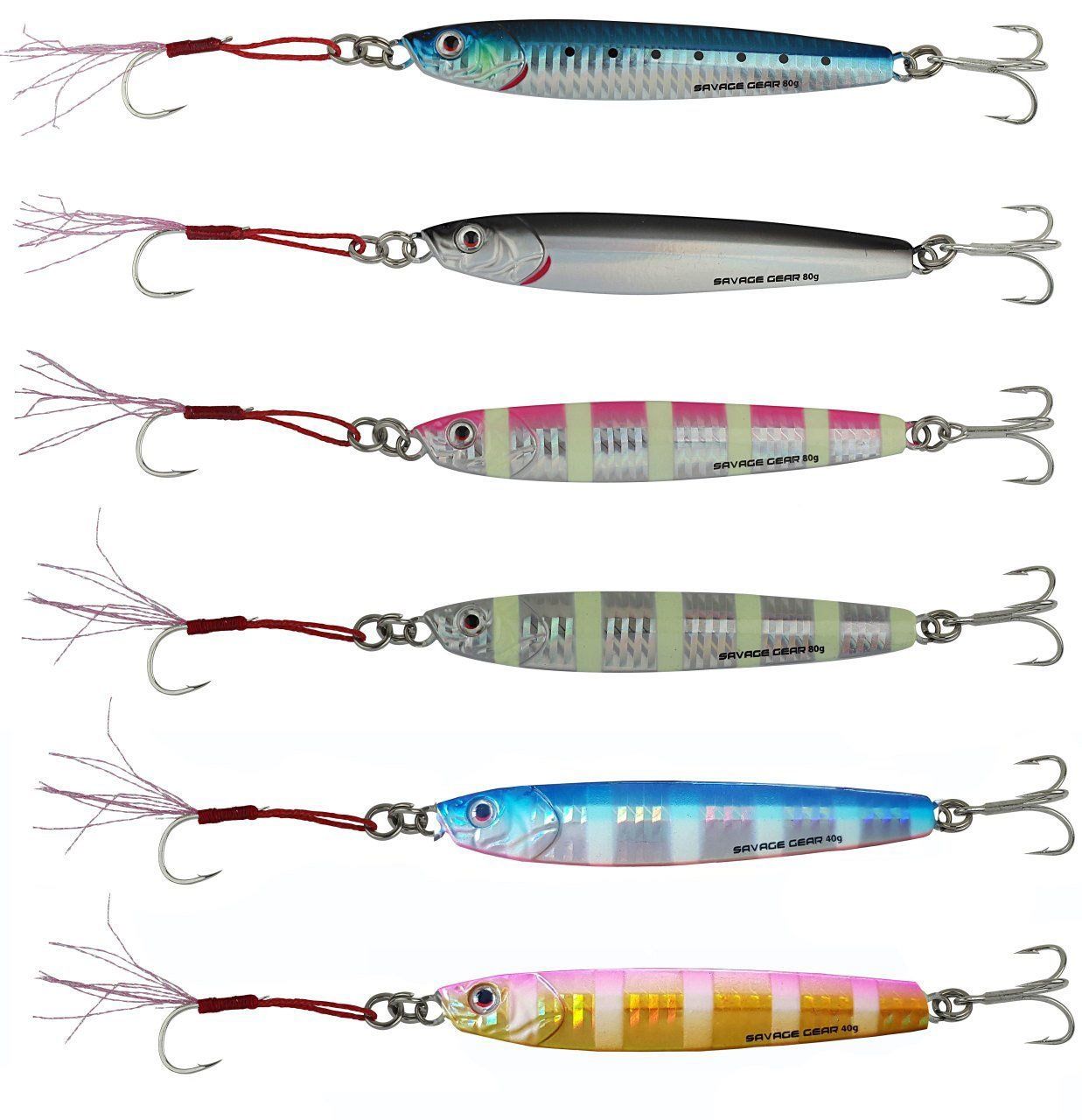 Savage gear 3D Slim Minnow 10 gr Jig Suni Yem Glow Zebra