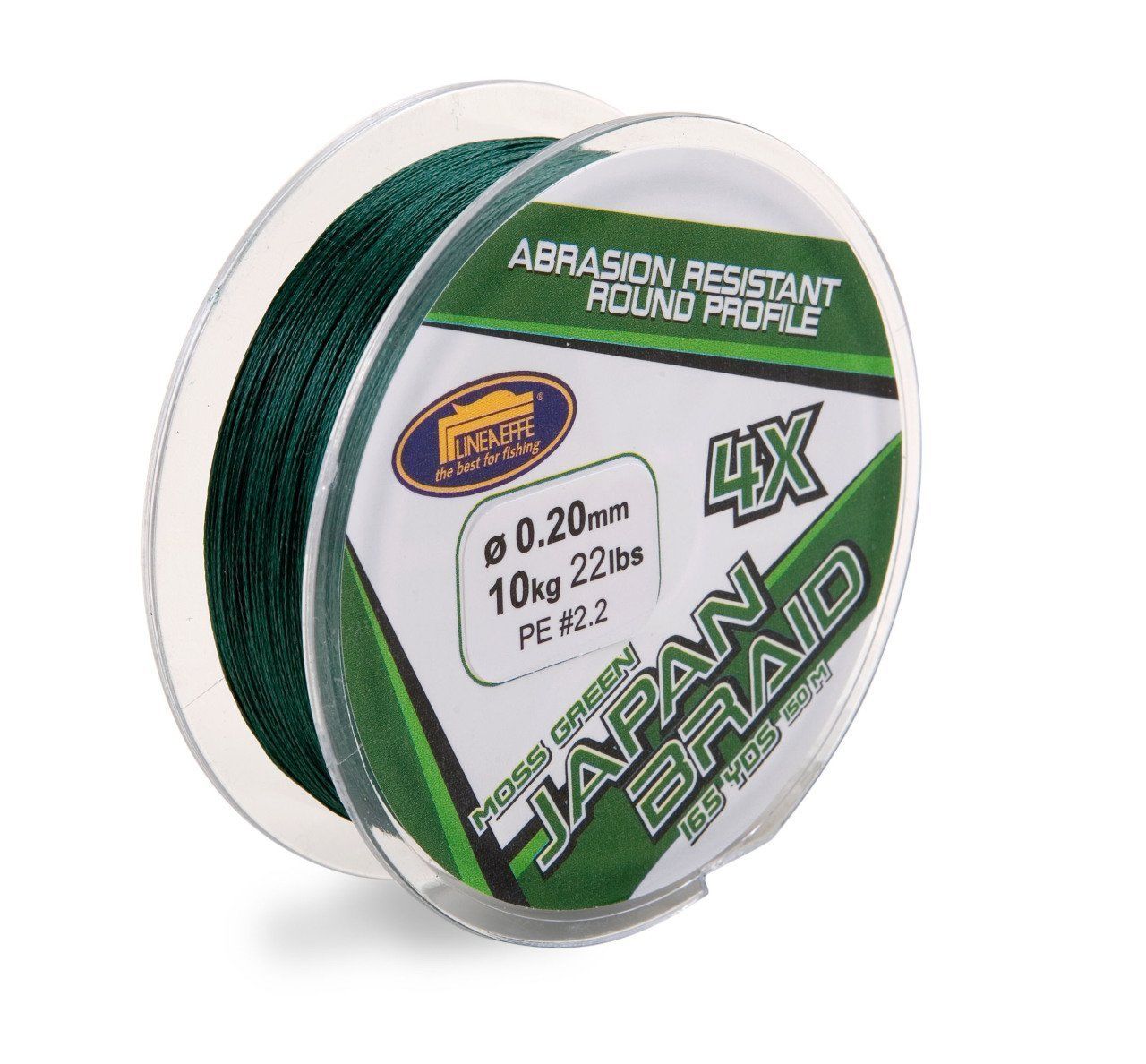 Lineaeffe 150 mt 4 örgü yeşil ip(Made in Japan) 0,08 mm
