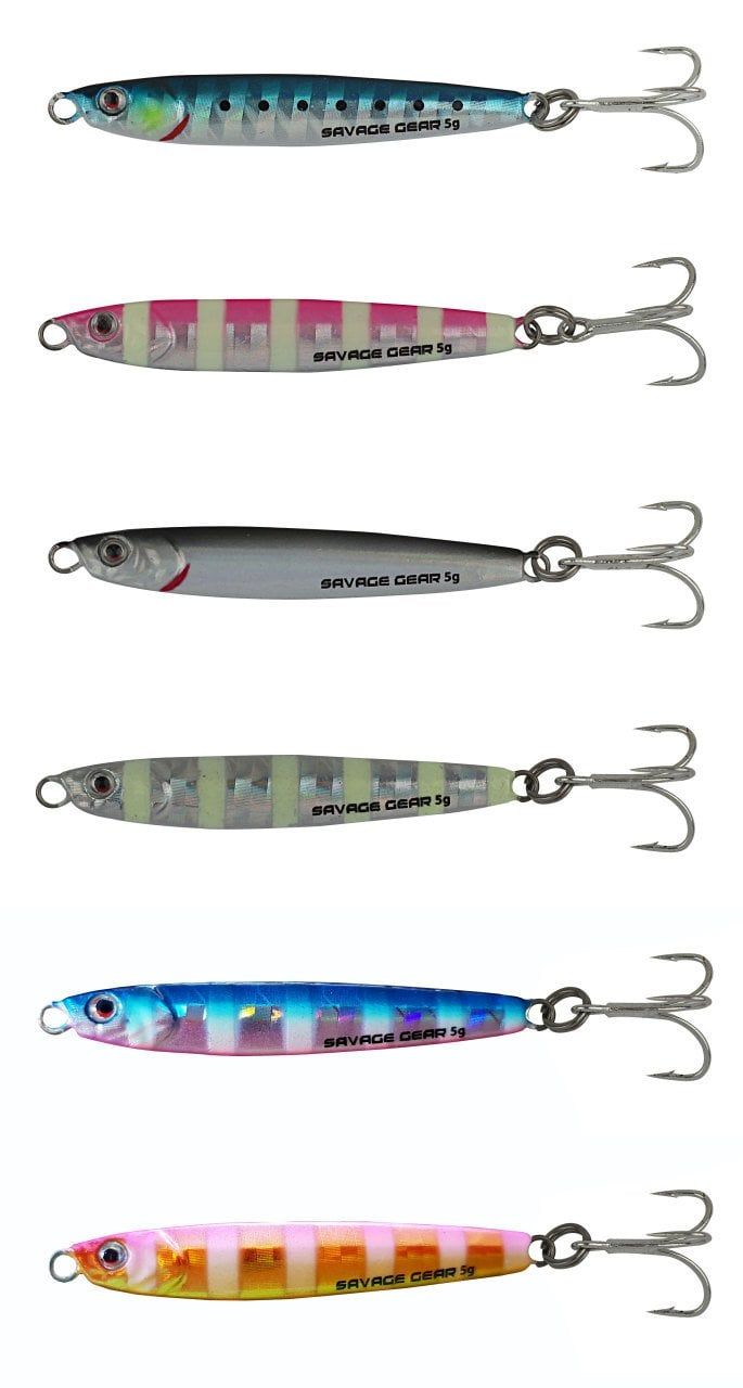 Savage gear 3D Slim Minnow 5 gr 4,6 cm Jig Suni Yem Glow Zebra