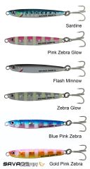 Savage gear 3D Slim Minnow 5 gr 4,6 cm Jig Suni Yem Glow Zebra