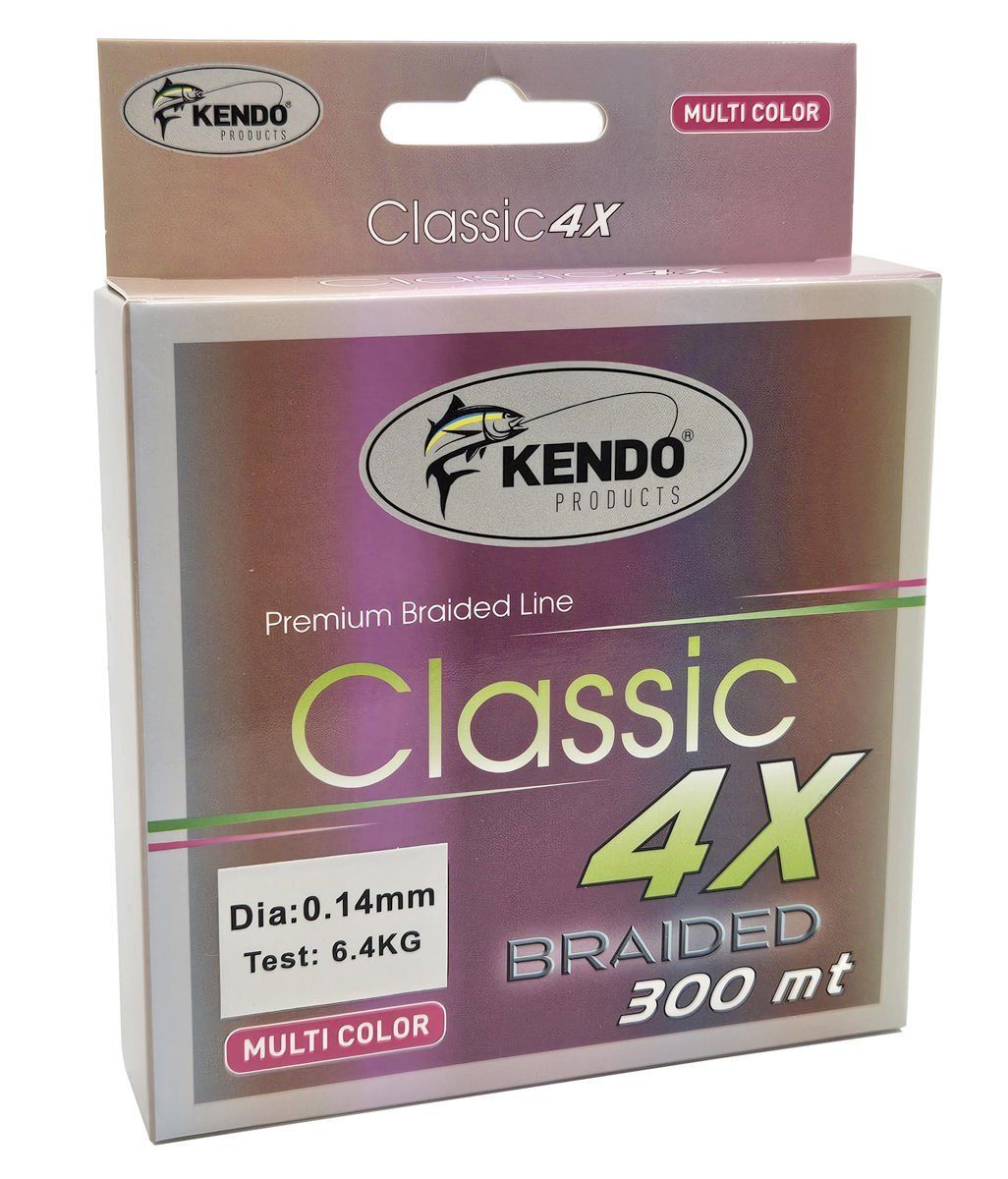 Kendo Classic 4X 300m Multicolor Örgü İp 0.14mm