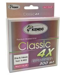 Kendo Classic 4X 300m Multicolor Örgü İp 0.14mm
