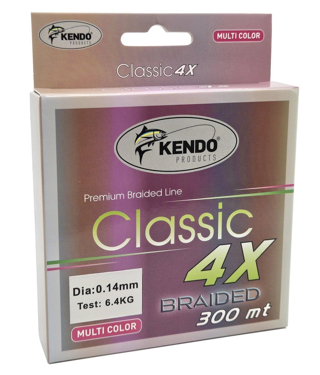 Kendo Classic 4X 300m Multicolor Örgü İp 0.16mm