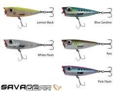 Savage gear 3D Minnow Pop Walker43 4,3cm 3g Suni Yem 03-White Flash