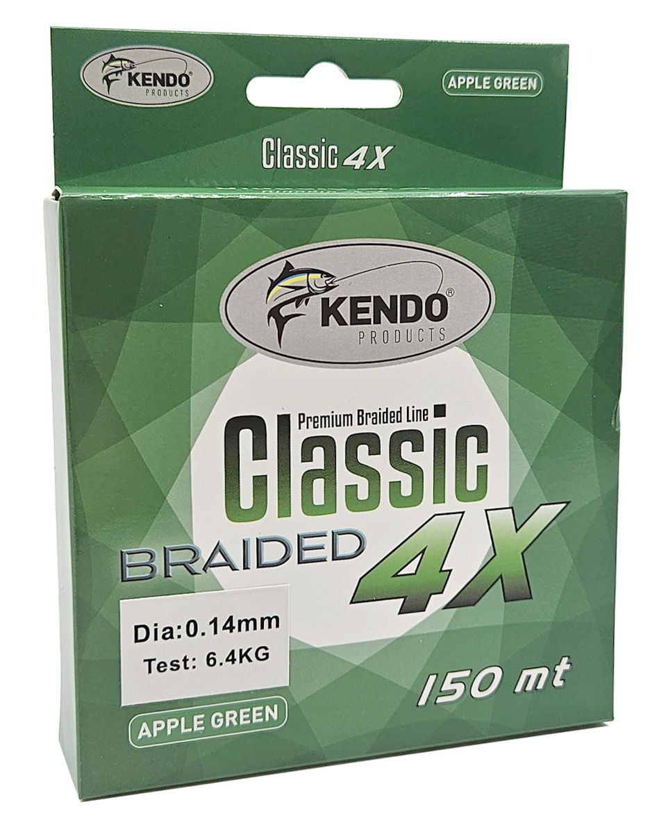 Kendo Classic 4X 150m Apple Green Örgü İp 0.16mm