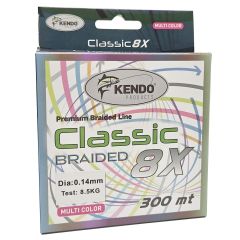 Kendo Classic 8X 300m Multicolor Örgü İp 0.14mm