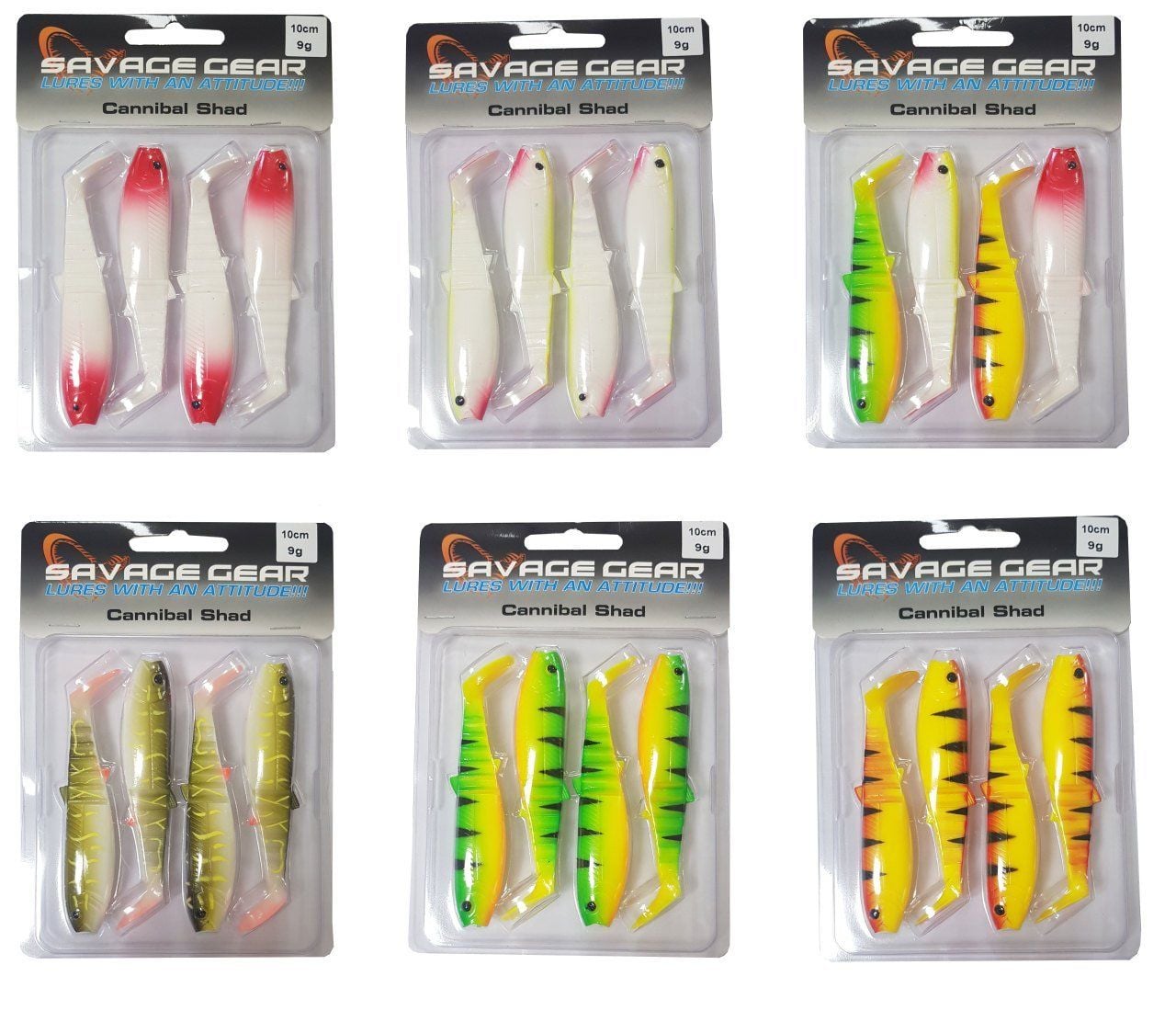 Savage gear Cannibal 10cm 4 Adet Suni Yem Clown
