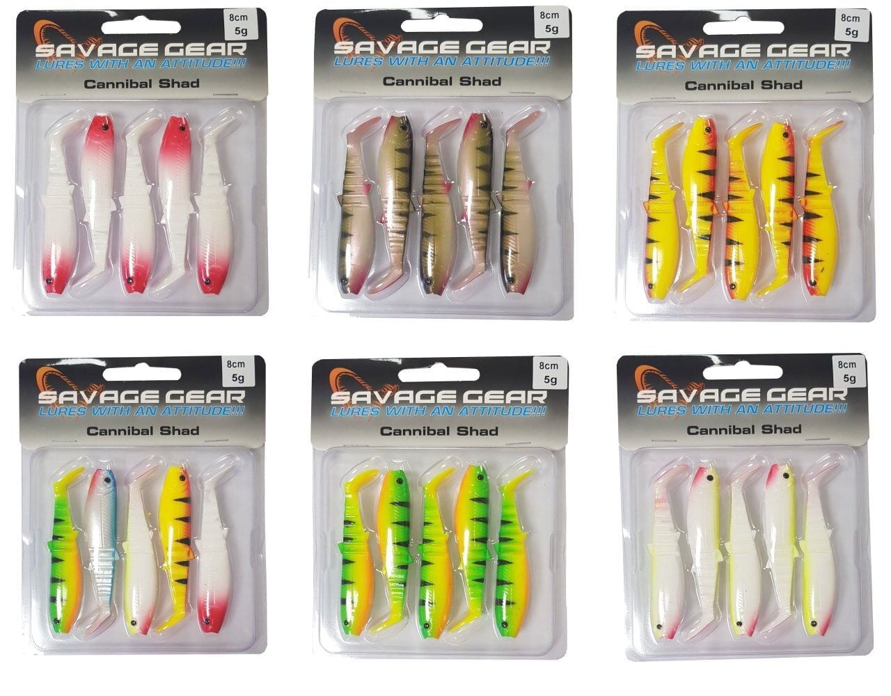 Savage gear Cannibal 8cm 4 Adet Suni Yem Clown