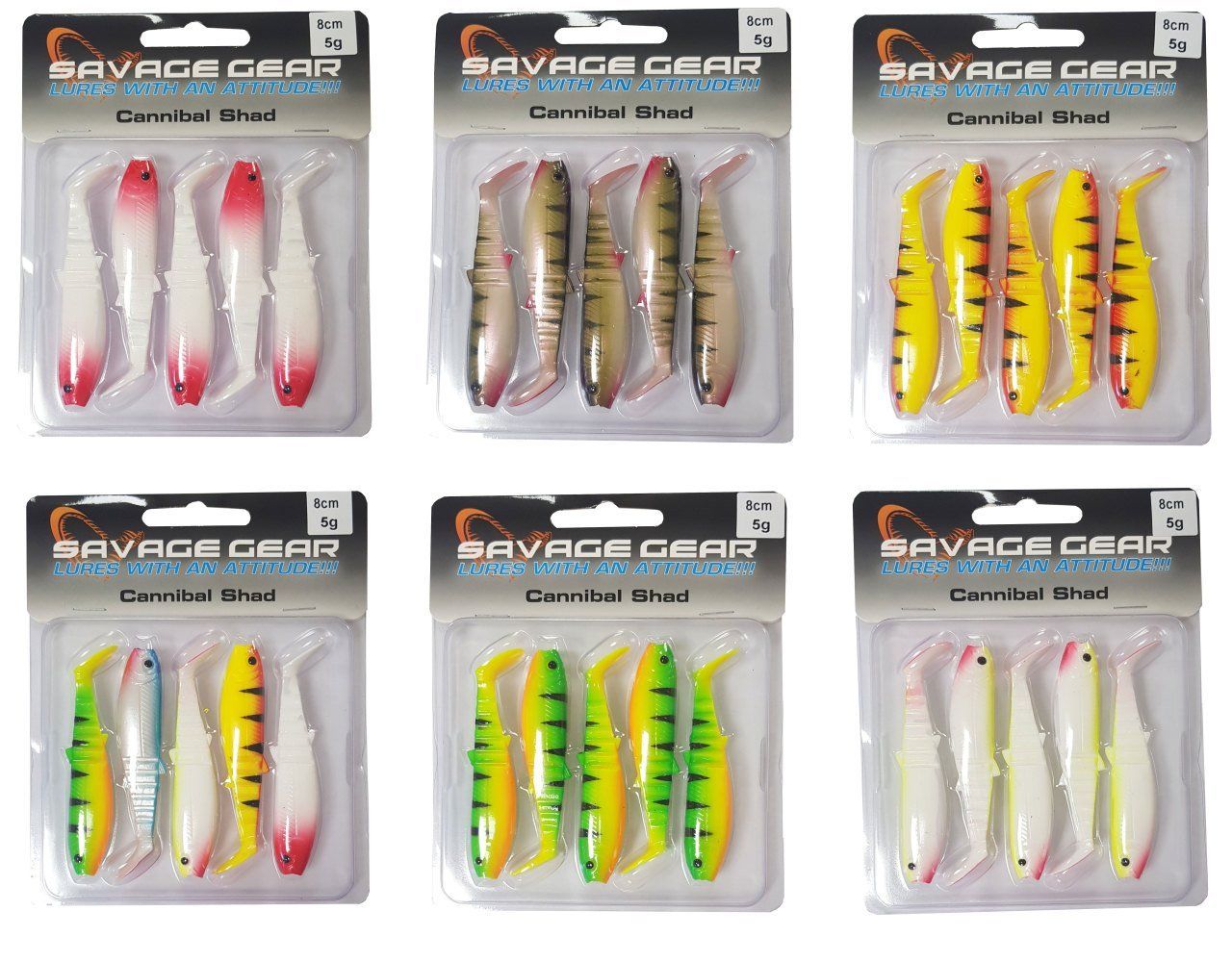 Savage gear Cannibal 8cm 4 Adet Suni Yem Firetiger