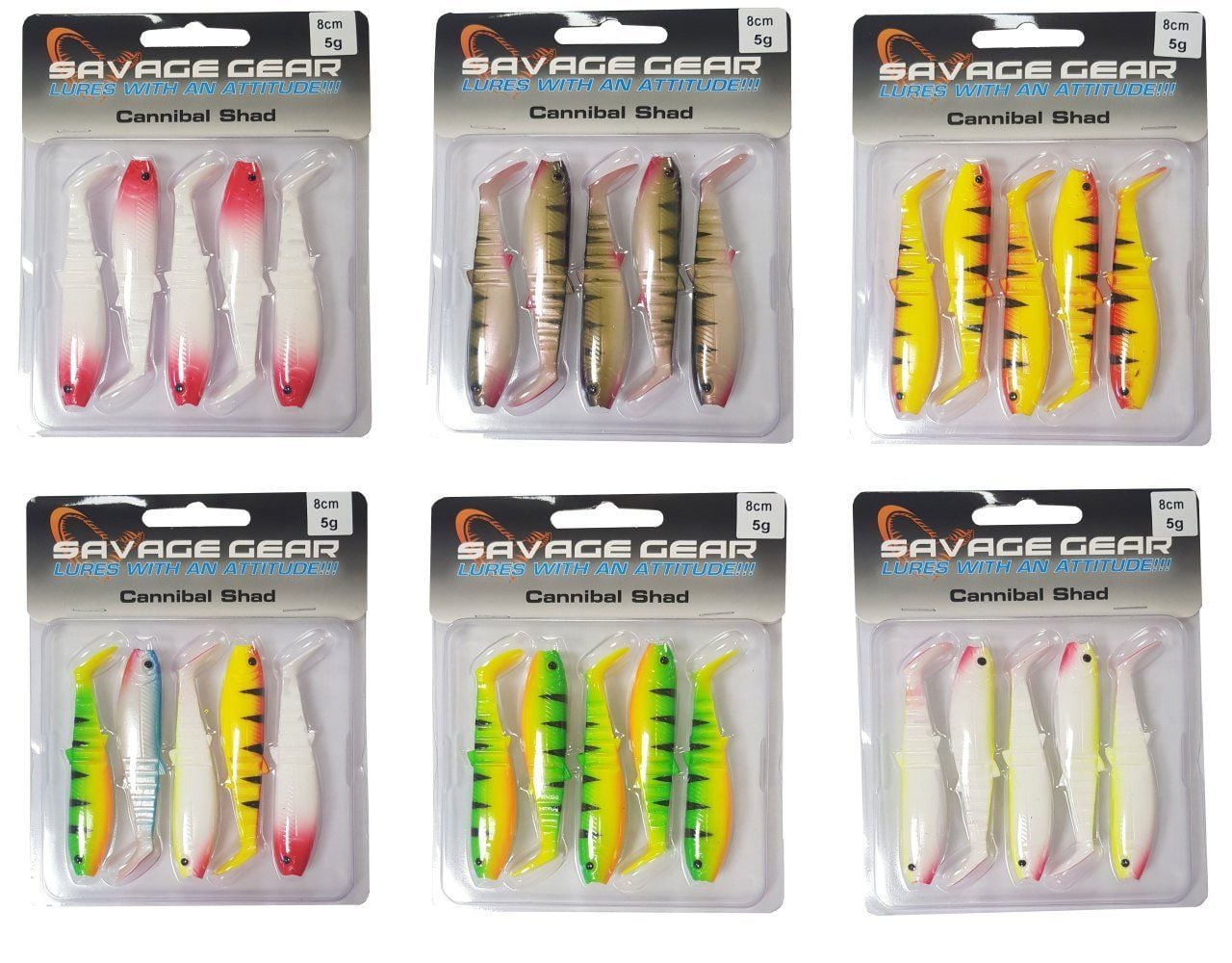 Savage gear Cannibal 8cm 4 Adet Suni Yem Mıx