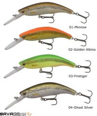 Savage gear 3D Minnow Diver 7,5cm 9g Suni Yem 02-Golden Albino