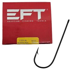EFT Hook 1325 Siyah Düz İğne 4/0