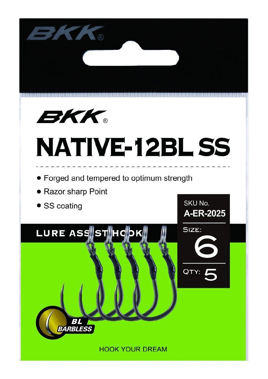 BKK Native-12BL SS İğne 2 5 Pcs