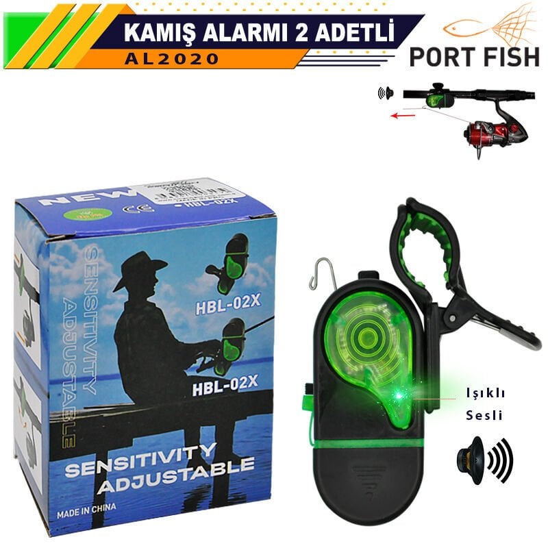 Kamış Alarmı Işıklı ve Sesli Uyarı 2 Adet