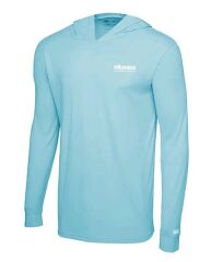 Okuma Aquatek Long Sleeve Hooded Sun Shirt Tahiti Blue XL