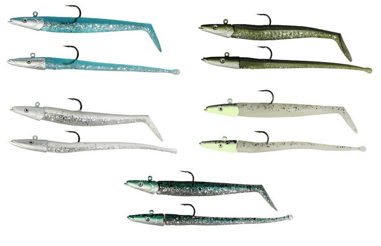 Savage gear Sandeel And Slug 10 cm 10 gr 4+2 Adet 19-Glow