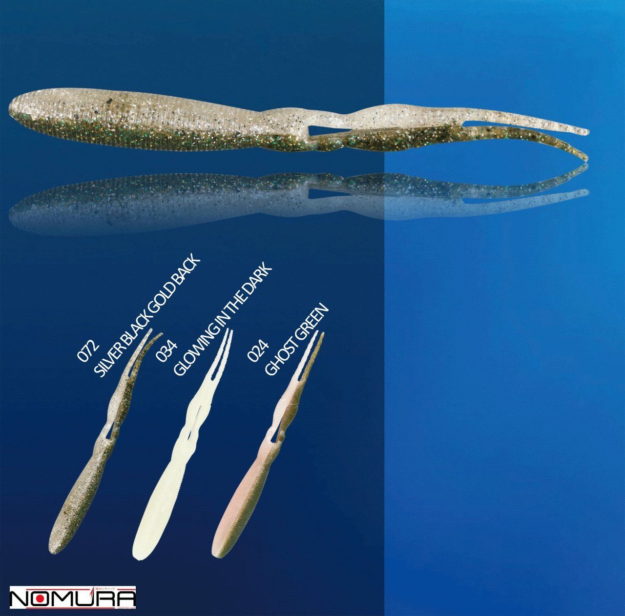 Nomura Double Taıl Worm 14cm 11.5g 6 Adet Suni Yem 034