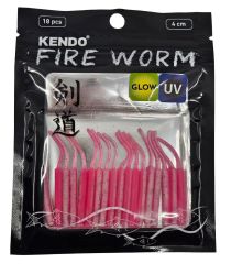 Kendo Fire Worm Lrf Silikonu 5cm 18 Adet Orange