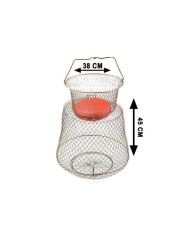 Albastar Şamandralı 38cm Tel Livar Balık Sepeti 12mm Göz