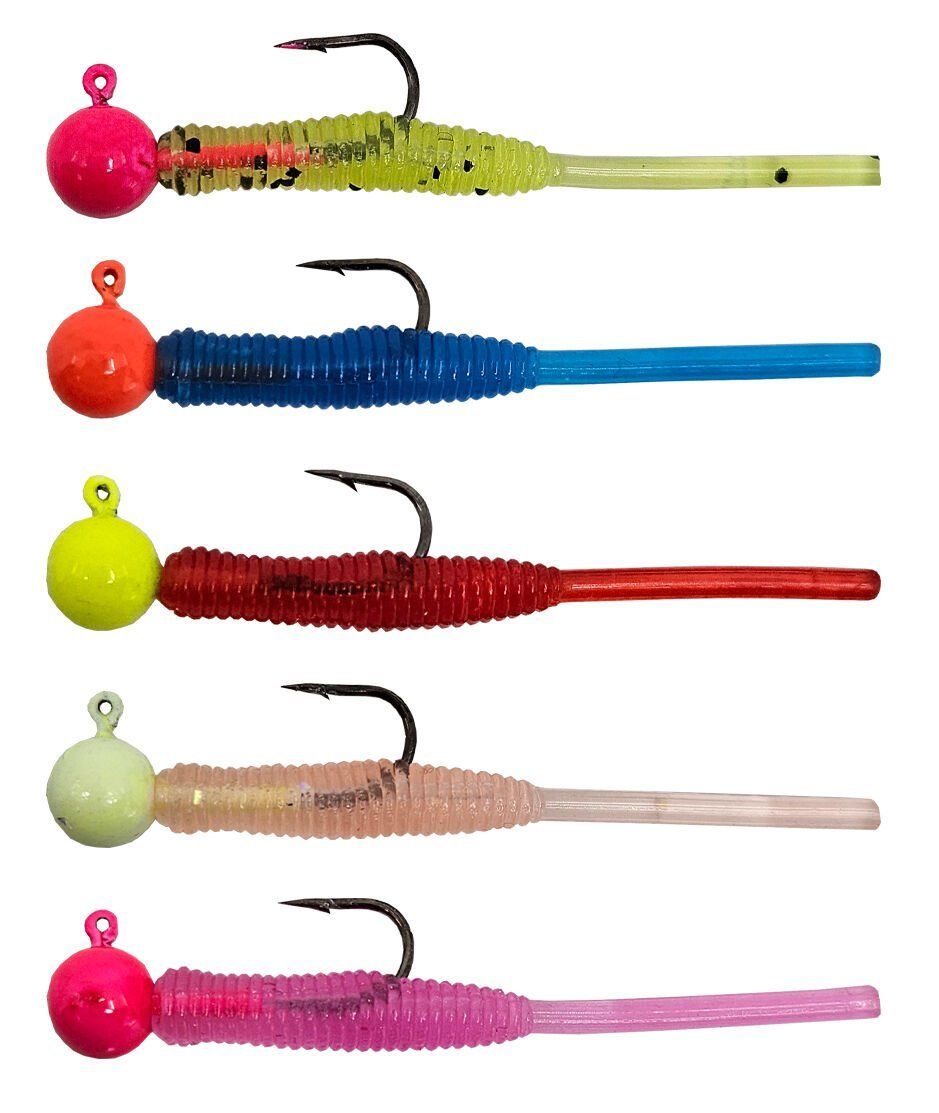 Kendo Hook Worm Jighead+Lrf Silikonu 1.5gr+4.5cm 5 Adet Head Pink+Pink