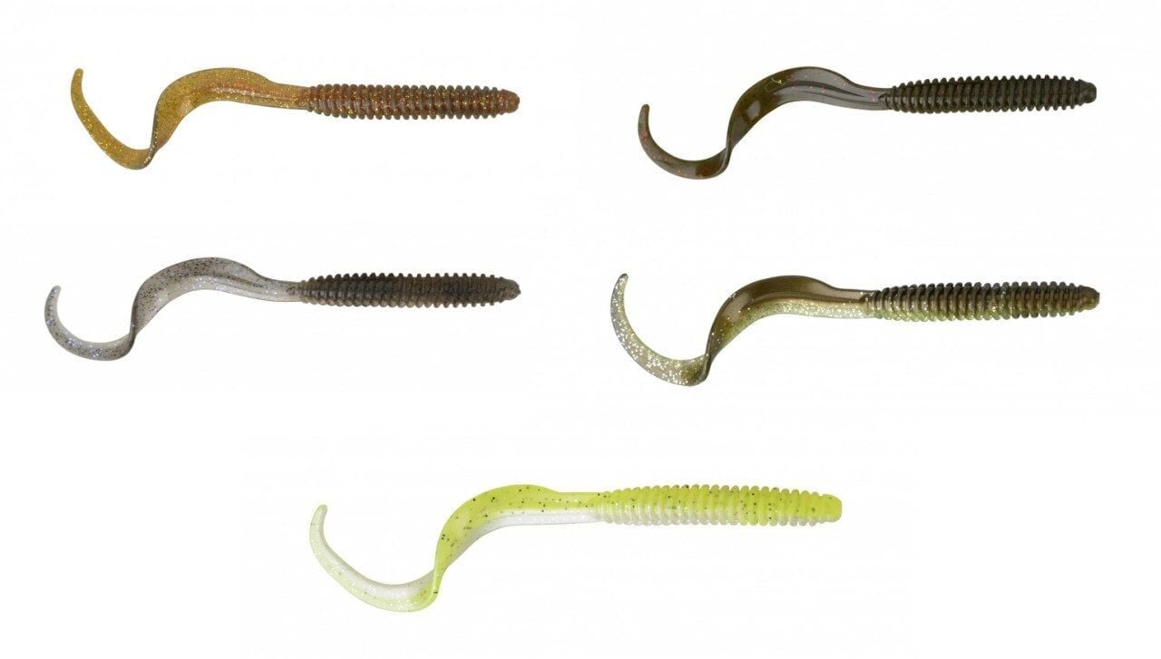 Savage gear LB Rib Worm 90 mm 10 Adet Suni Yem Blue Glitter