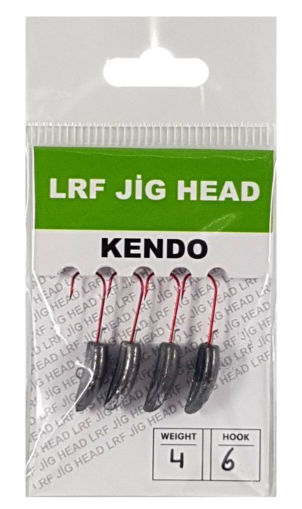 Kendo Lrf Jig Head Kırmızı İğneli 4 Adet #7 2,5 gr