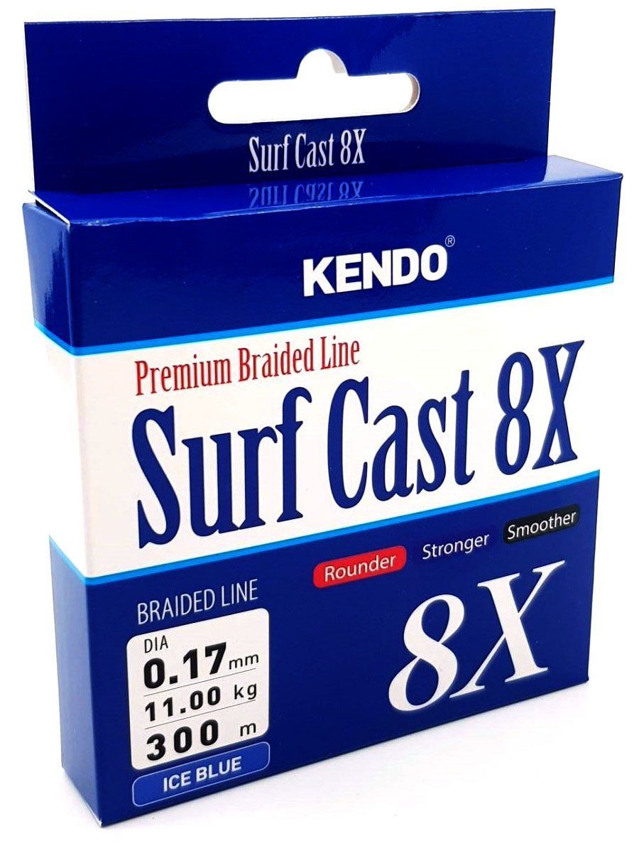Kendo Surf Cast 8X Fıghtıng 300 mt Örgü İp ( ICE BLUE) 0,10 mm