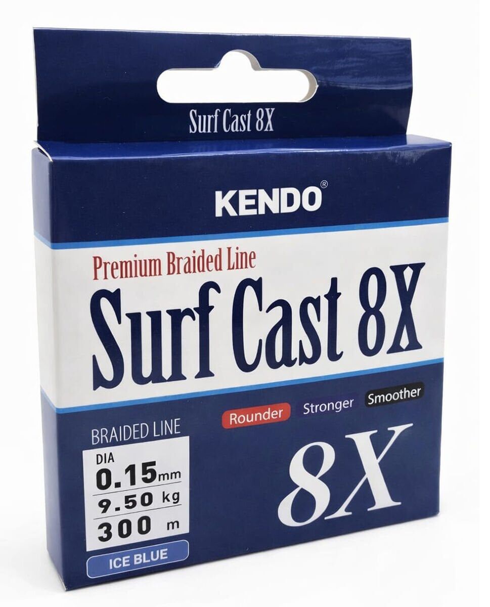 Kendo Surf Cast 8X Fıghtıng 300 mt Örgü İp ( ICE BLUE) 0,21mm