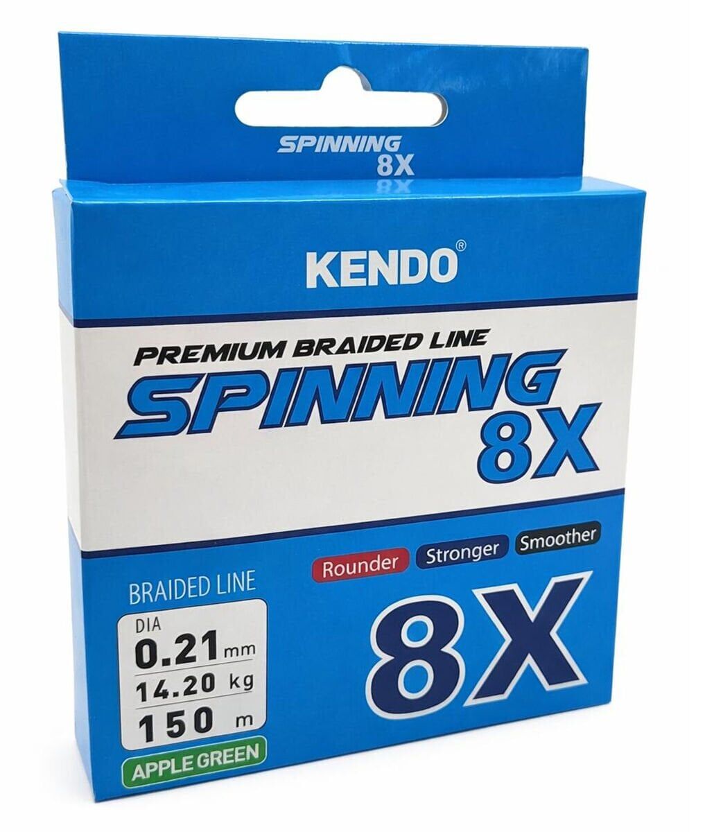 Kendo Spınnıng 8X Fıghtıng 150 mt Örgü ip (Apple Green) 0,13mm